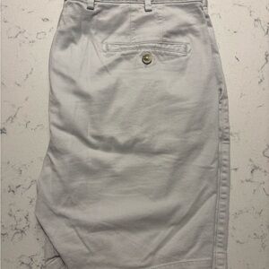Peter Millar Light Gray Flat Front Shorts